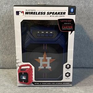 SOAR MLB Houston Astros Bluetooth Speaker Navy Blue LED Wireless NEW NIB